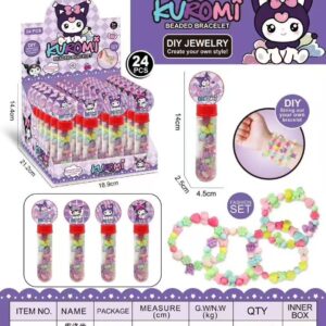 Pulsera en tubo de kuromi