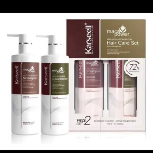 MOISTURE SHAMPOO +REPAIR CONDITIONER 500ML X2 KARSEELL MACA