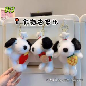 LLavero peluche Snoopy comida
