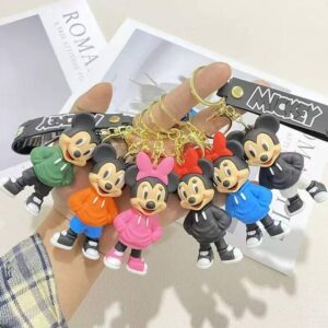 Llavero Mickey y Minnie con buzo