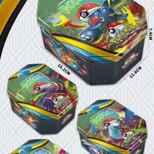 Pokemon cartas en lata 15x11x7cm