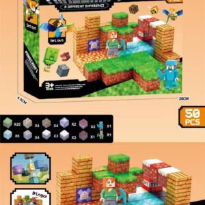 Minecraft bloques imantados 50pcs