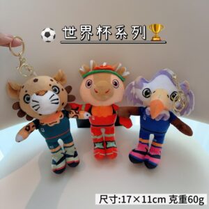 LLavero peluche Mascotas del mundial