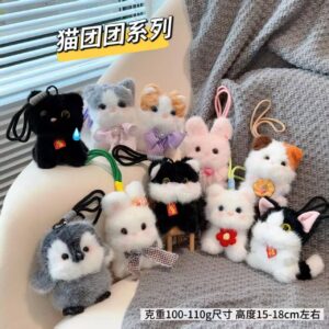 Llavero peluche gatos