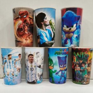 Vasos con diseño infantil
