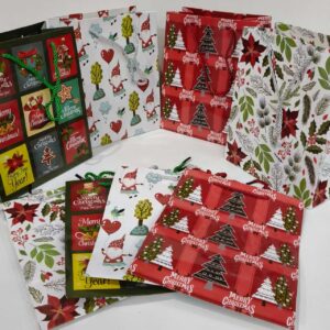 Bolsa de regalo navidad x12u--23x18x10cm